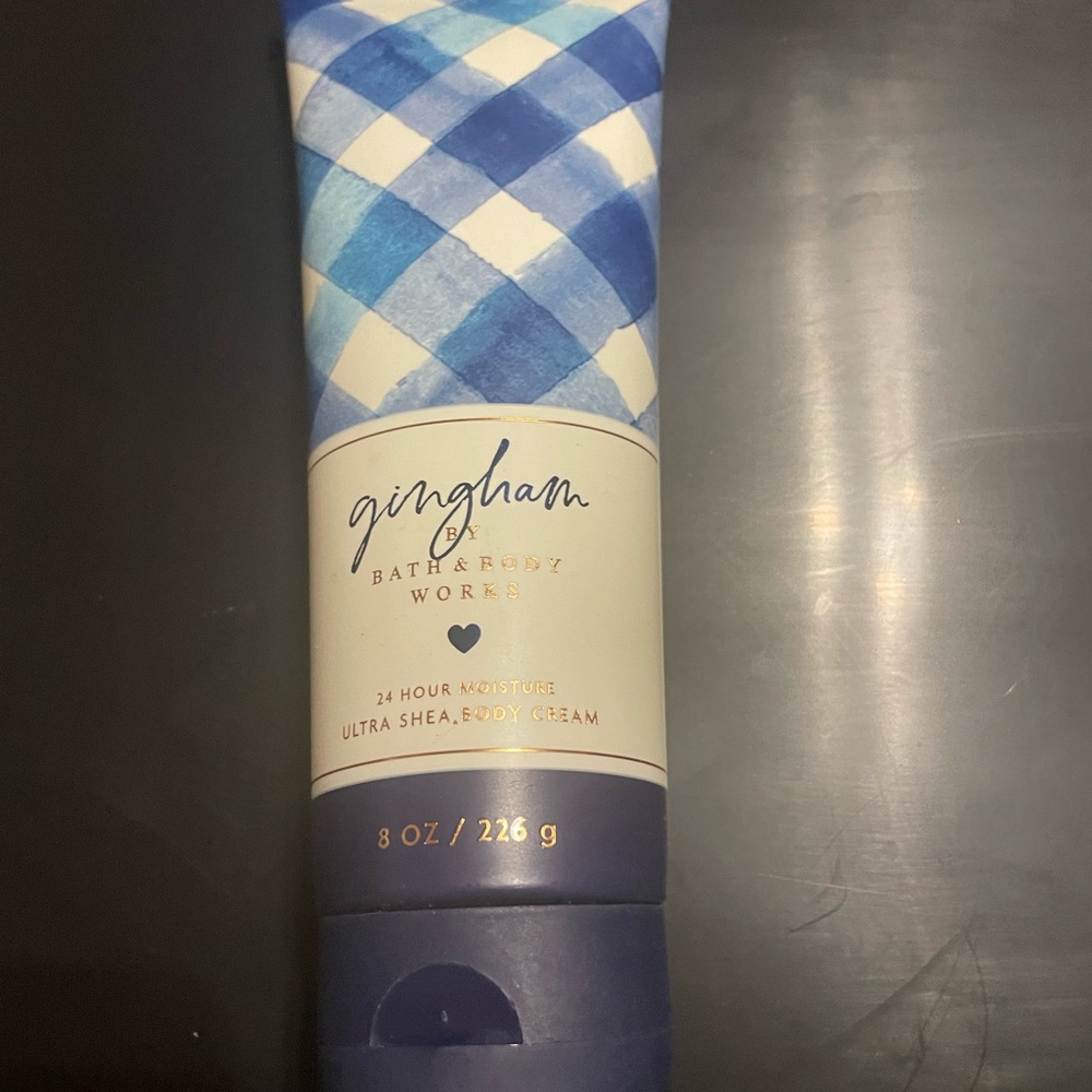 Bath & Body Works Gingham Ultra Shea Body Cream - Blue